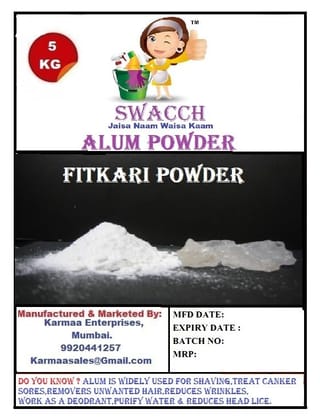 Alum Powder (Fitkari Powder) 5 KG