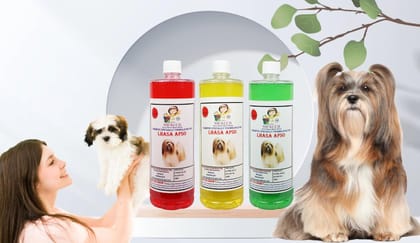 Swacch Shampoo Specially Formulated for Lhasa APSO (1 Litre) (Combo Pack of 3) Jasmine, Lemon & Neem Alovera