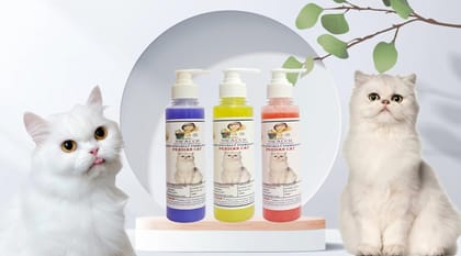SWACCH Premium Shampoo for Persian CAT (200ML) (Combo Pack of 3) Lavender, Lemon & Strawberry