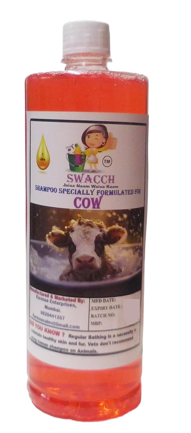 Swacch Shampoo Specially Formulated for Cow (1 Litre) Jasmine