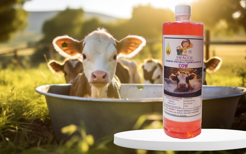 Swacch Shampoo Specially Formulated for Cow (1 Litre) Strawberry
