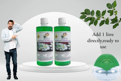 Swacch Diffuser Aroma Liquid (500ml) (Pack of 2) Jasmine Swacch Diffuser Aroma Liquid (500ml) (Pack of 2) Jasmine