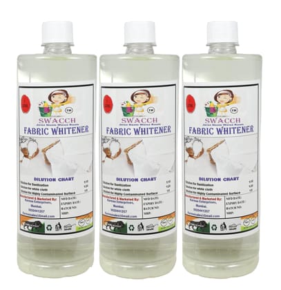 Swacch Fabric Whitener (1 Litre) (Pack of 3)