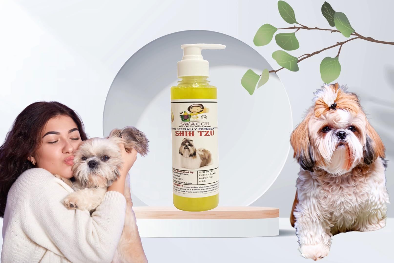 SWACCH Premium Shampoo for Shih TZU (200ML) Lemon