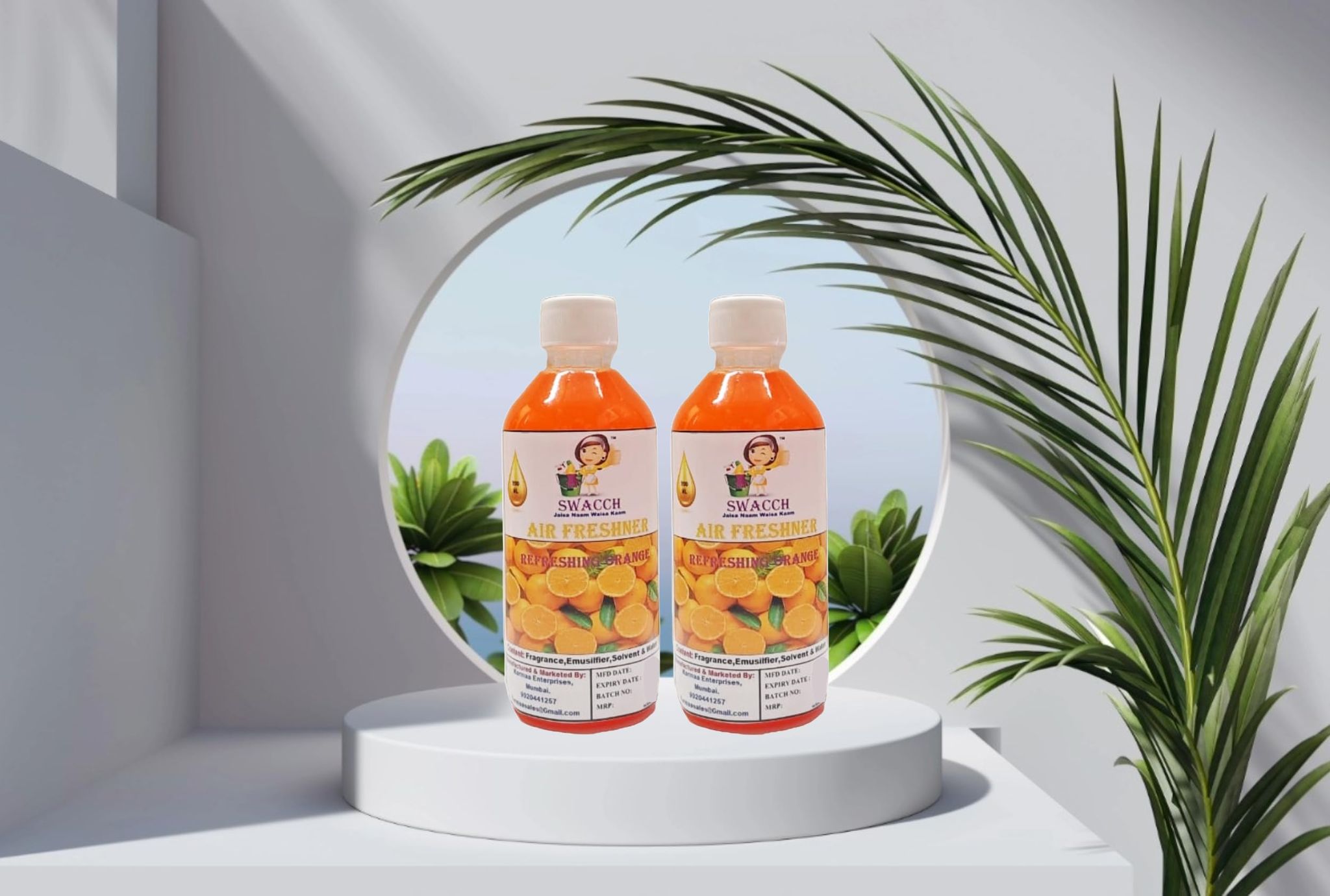 Swacch Air Freshner (200ml) (Pack of 2) Orange