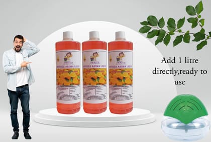 Swacch Diffuser Aroma Liquid (1 Litre) (Pack of 3) Orange