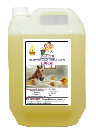 Swacch Shampoo Specially Formulated for Horse (5 Litre) Lemon
