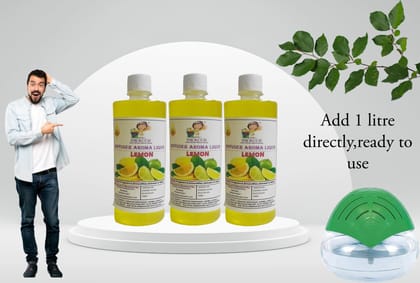 Swacch Diffuser Aroma Liquid (500ml) (Pack of 3) Lemon