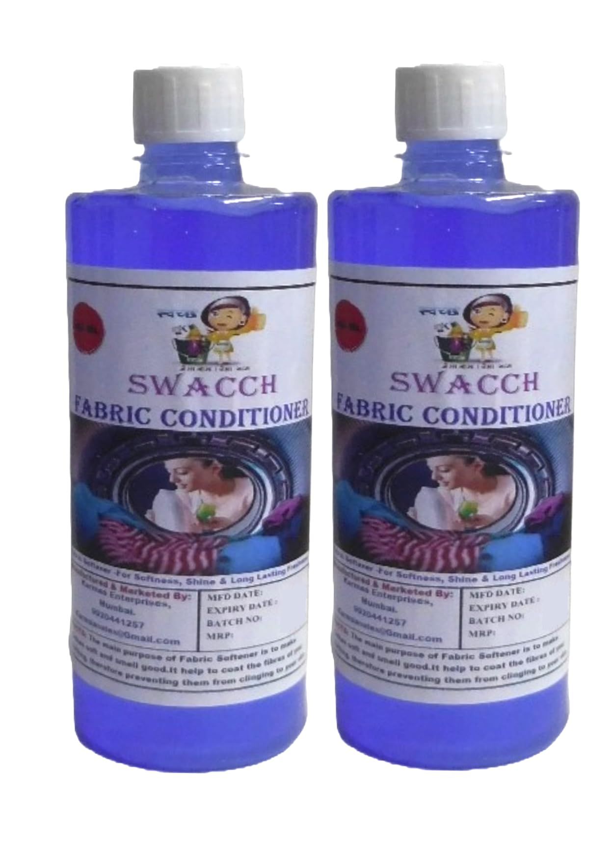 Swacch Fabric Conditioner (500ml) (Pack of 2) Lavender