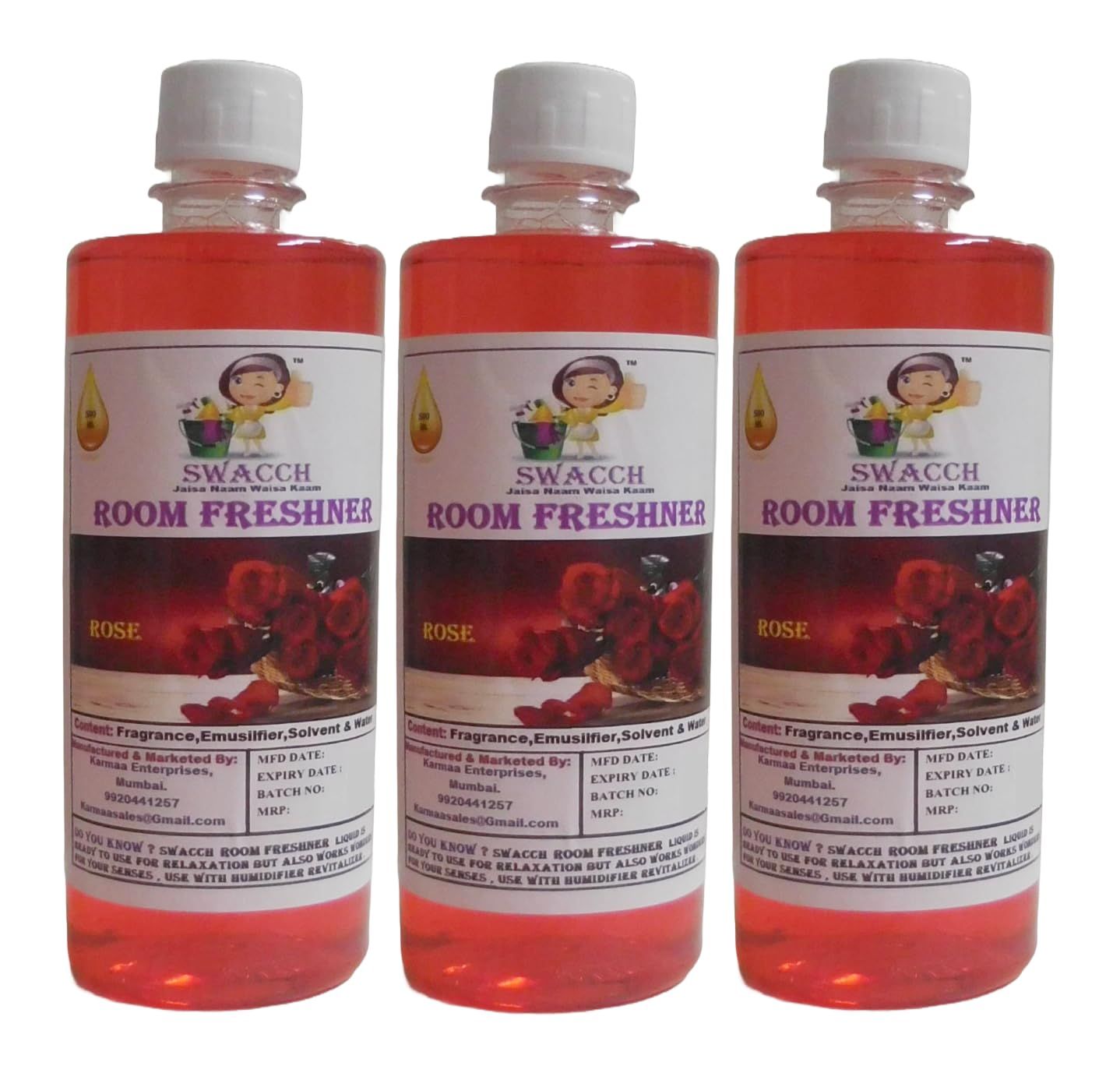 Swacch Room Freshner (500ml) (Pack of 3) Rose