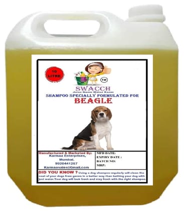 Swacch Shampoo Specially Formulated for Beagle (10 Litre) Lemon