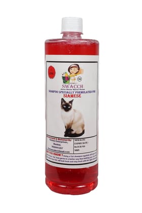 Swacch Shampoo Specially Formulated for Siamese (1 Litre) Jasmine
