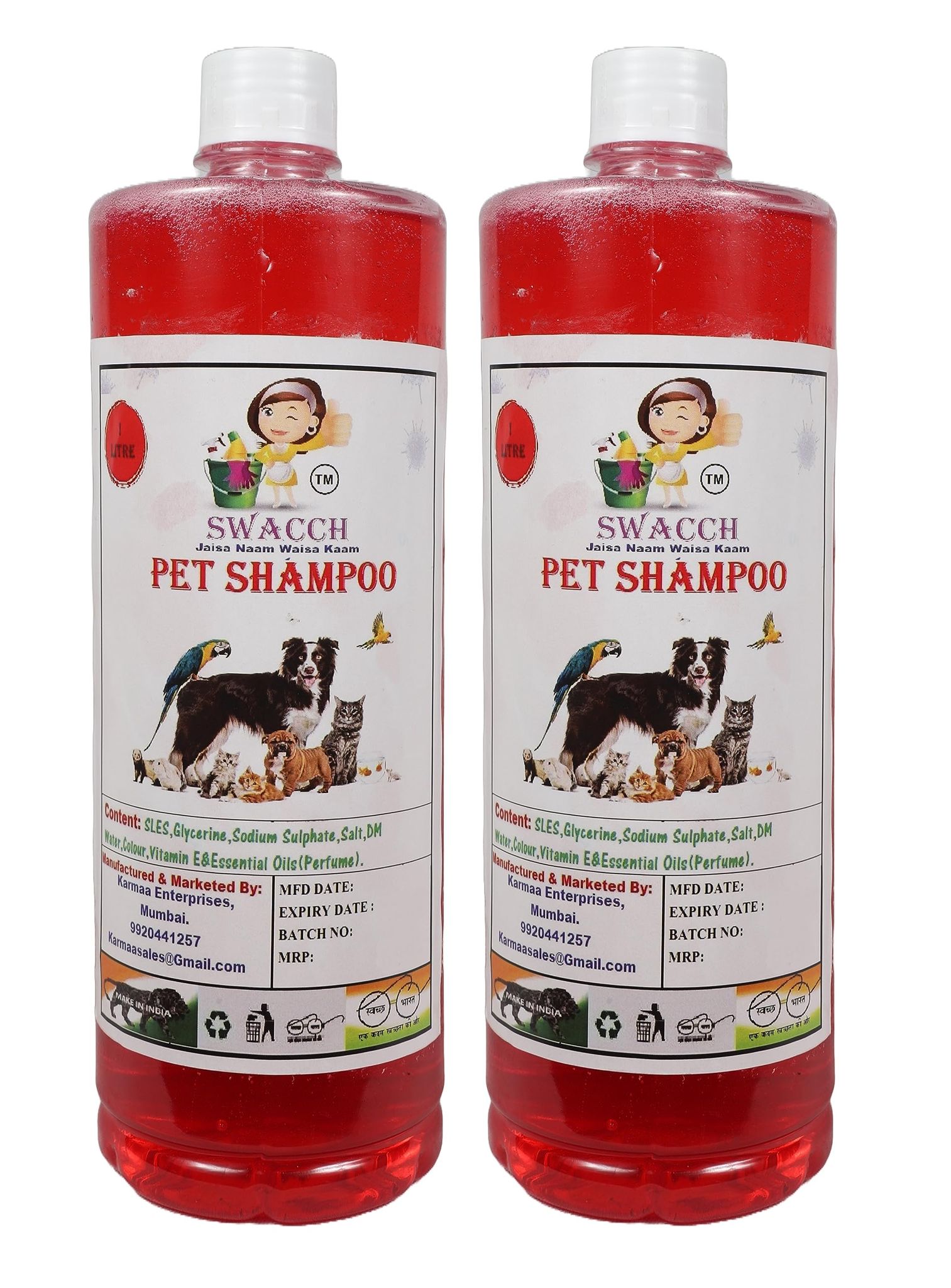 SWACCH PET Shampoo Strawberry 2 Litre