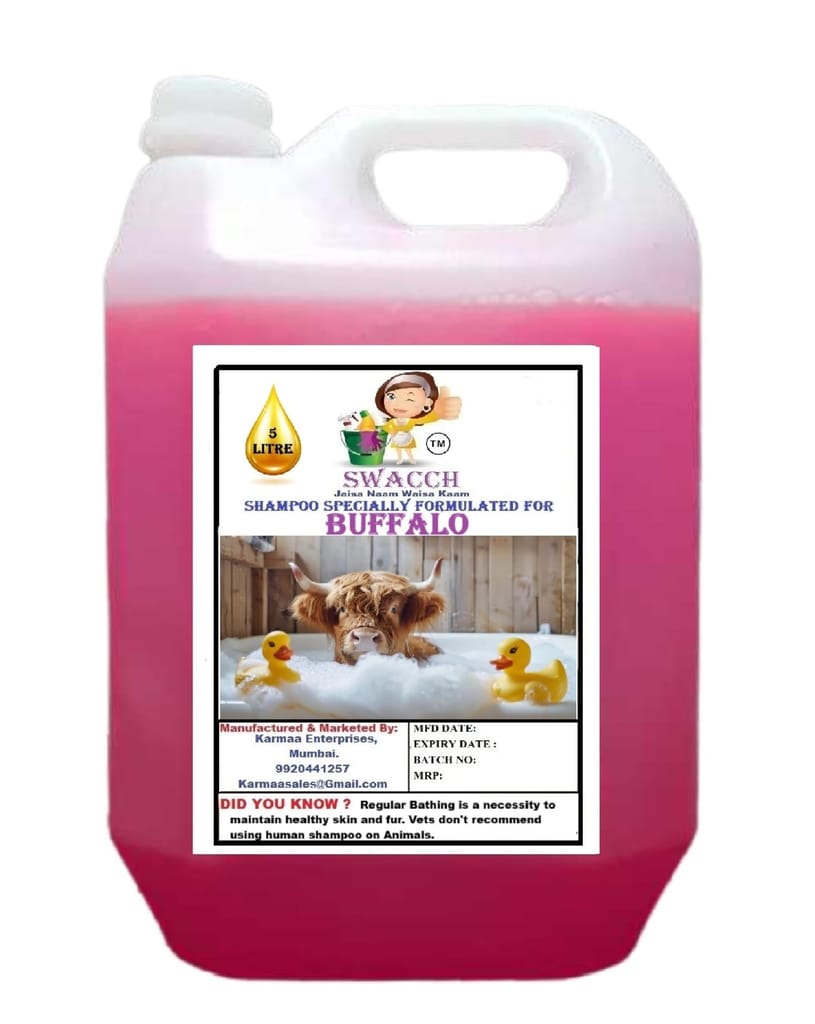 Swacch Shampoo Specially Formulated for Buffalo (5 Litre) Rose