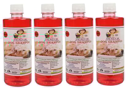 SWACCH Dog Shampoo (500ML) (Combo Pack of 4) Jasmine