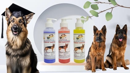 SWACCH Premium Shampoo for German Shepherd (200ML) (Combo Pack of 3) Lavender, Jasmine & Lemon