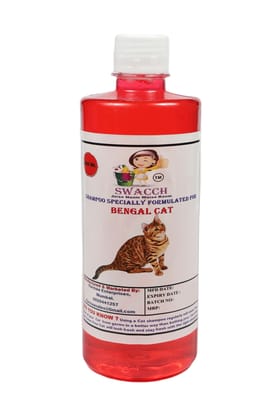 Swacch Shampoo Specially Formulated for Bengal Cat (500ml) Strawberry