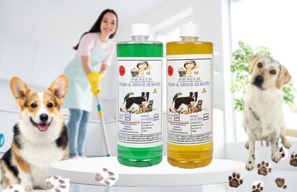 STAIN & ODOUR REMOVER (1 Litre) (Combo Pack of 2) Mogra & Lemon