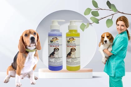 SWACCH PREMIUM SHAMPOO for BEAGLE (200ML)(COMBO PACK of 2) LAVENDER & LEMON