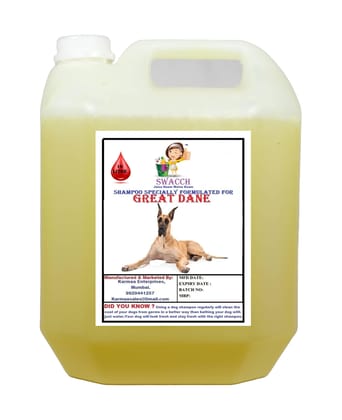 Swacch Shampoo Specially Formulated for Great DANE (10 Litre) Lemon