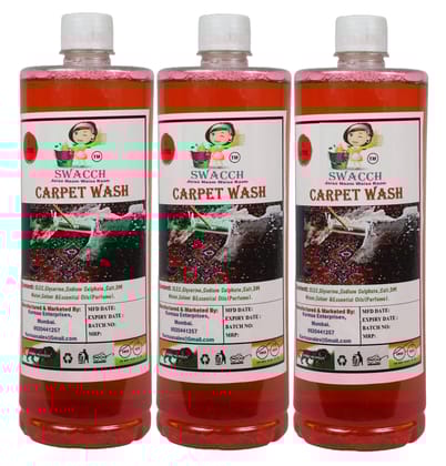 Swacch Carpet Wash (1 Litre) (Pack of 3) Swacch Carpet Wash (1 Litre) (Pack of 3)