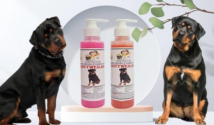 SWACCH Premium Shampoo for Rottweiler (200ML)(Combo Pack of 2) Rose & Strawberry