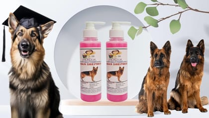 SWACCH Premium Shampoo for German Shepherd (200ML) (Pack of 2) Rose