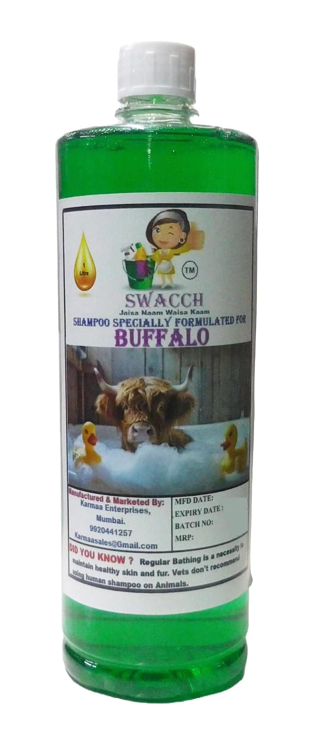Shampoo Specially Formulated for Buffalo (1 Litre) Neem Alovera