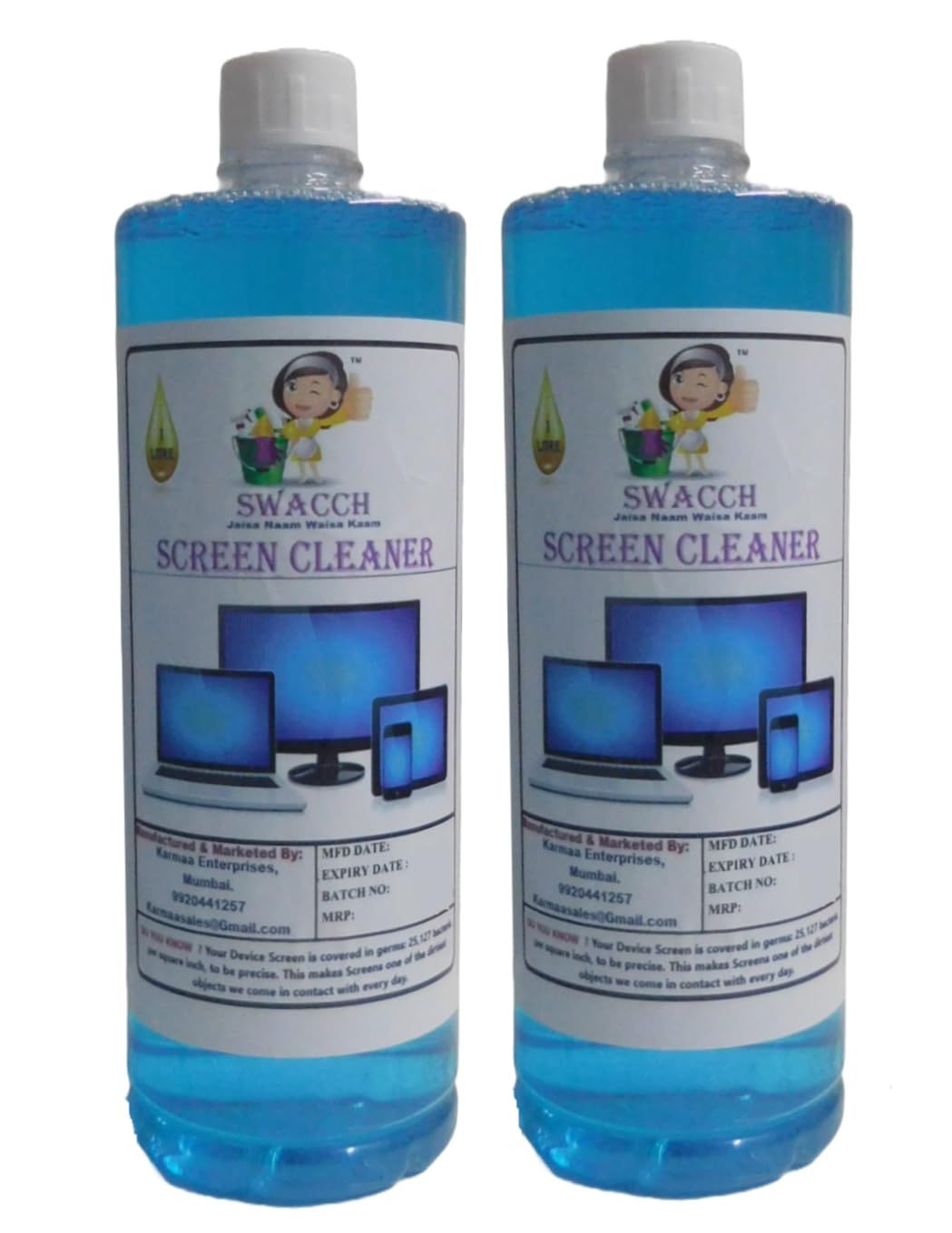 Swacch Screen Cleaner (1 Litre) (Pack of 2)