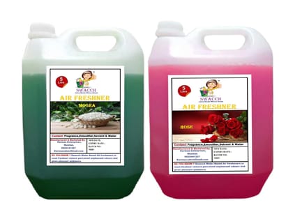 Swacch Air Freshner (5 Litre) (Pack of 2) Mogra & Rose