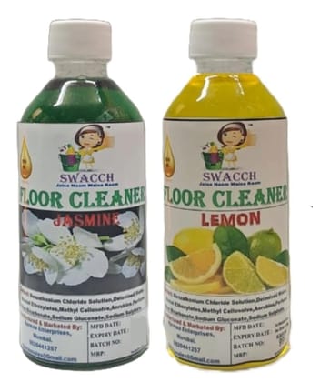 Swacch Floor Cleaner (200ml) (Combo Pack of 2) Jasmine & Lemon Swacch Floor Cleaner (200ml) (Combo Pack of 2) Jasmine & Lemon