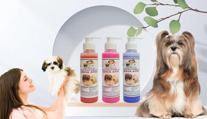 SWACCH Premium Shampoo for Lhasa APSO (200ML) (Combo Pack of 3) Jasmine, Rose & Lavender