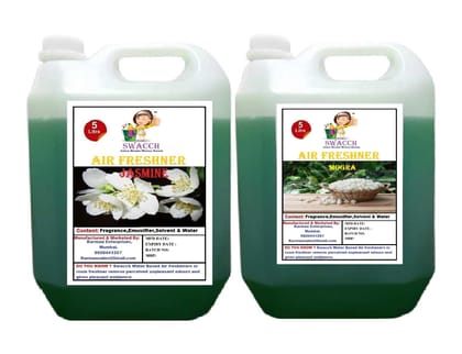 Swacch Air Freshner (5 Litre) (Pack of 2) Jasmine & Mogra Swacch Air Freshner (5 Litre) (Pack of 2) Jasmine & Mogra