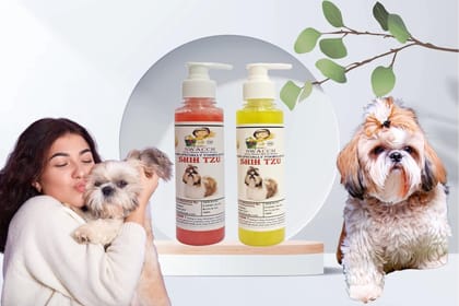 SWACCH Premium Shampoo for Shih TZU (200ML) (Combo Pack of 2) Strawberry & Lemon
