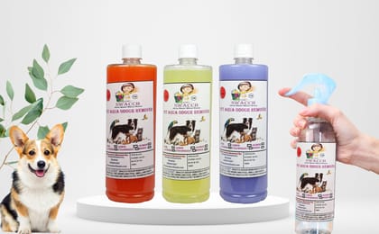 Swacch PET Aqua Odour Remover (1 Litre) (Combo Pack of 3) Orange, Lemon & Lavender