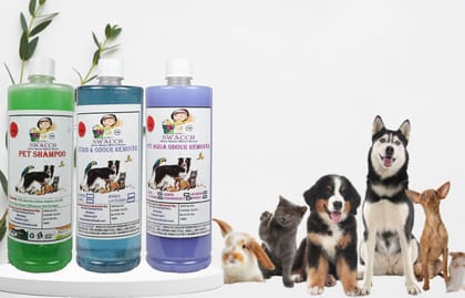 Swacch Shampoo (Neem Alovera) + Deodorizer (Lavender) + Stain Remover (Lavender) (1 Litre) (Pack of 3)