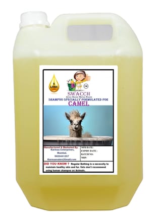 Swacch Shampoo Specially Formulated for Camel (5 Litre) Lemon