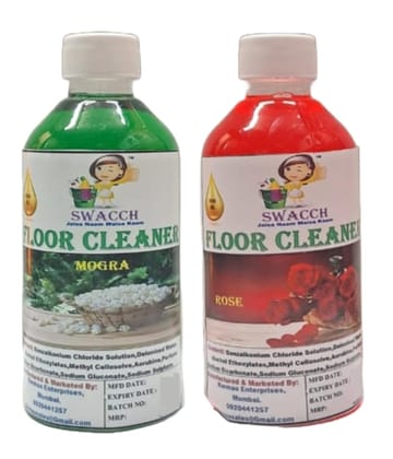Swacch Floor Cleaner (200ml) (Combo Pack of 2) Mogra & Rose