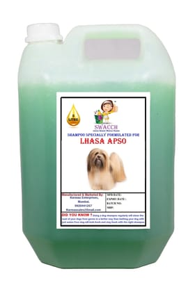 SWACCH Shampoo Specially FORMULATED for NEEM ALOVERA (Lhasa APSO 5 Litre) SWACCH Shampoo Specially FORMULATED for NEEM ALOVERA (Lhasa APSO 5 Litre)