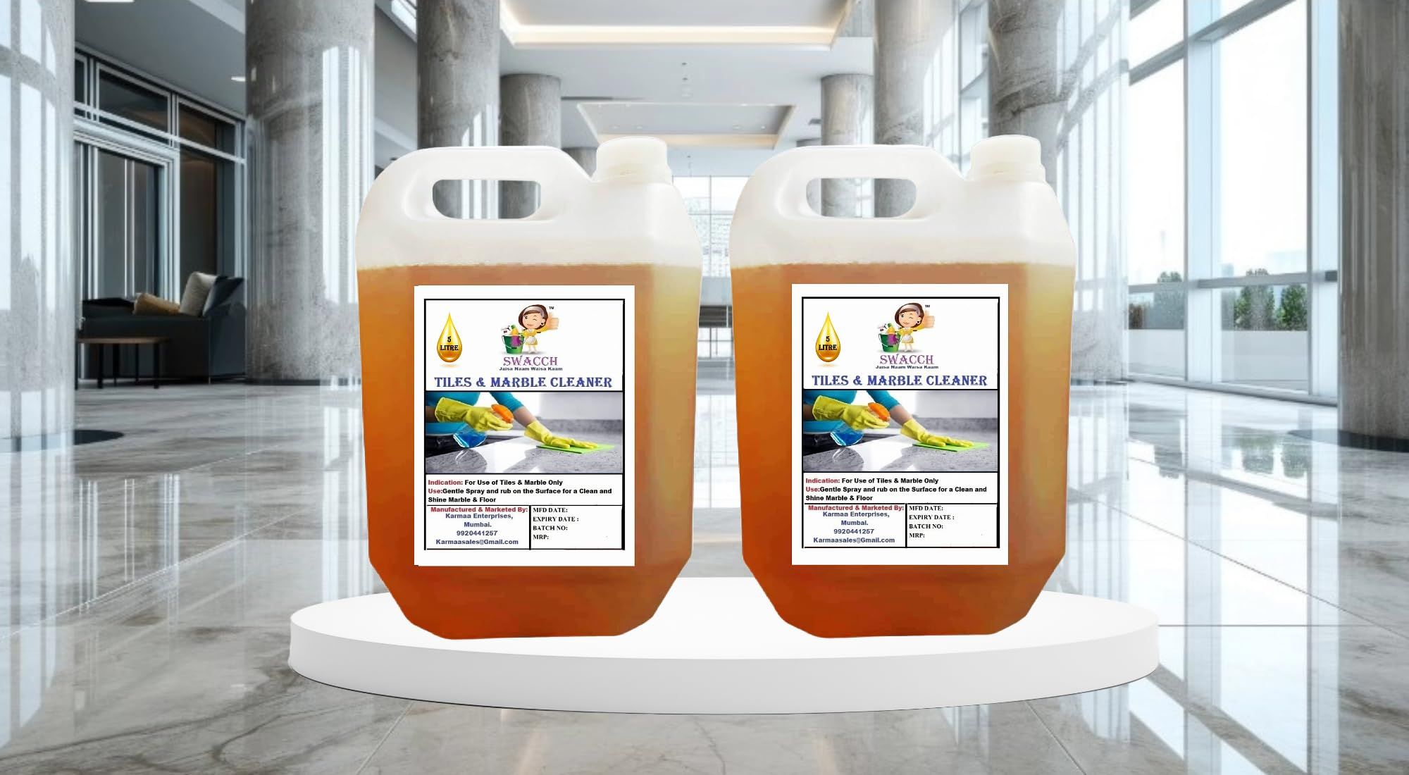 BUY 1 GET 1 FREE TILES & MARBLE CLEANER (5 LITRE) (PACK OF 2)