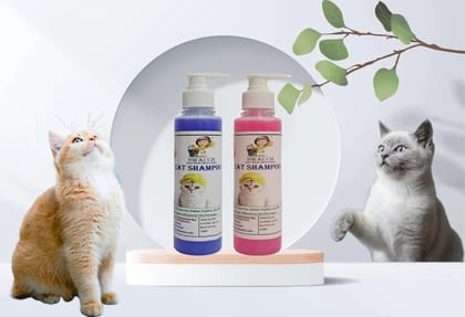 SWACCH Premium Shampoo for CAT Shampoo (200ML) (Combo Pack of 2) Lavender & Rose