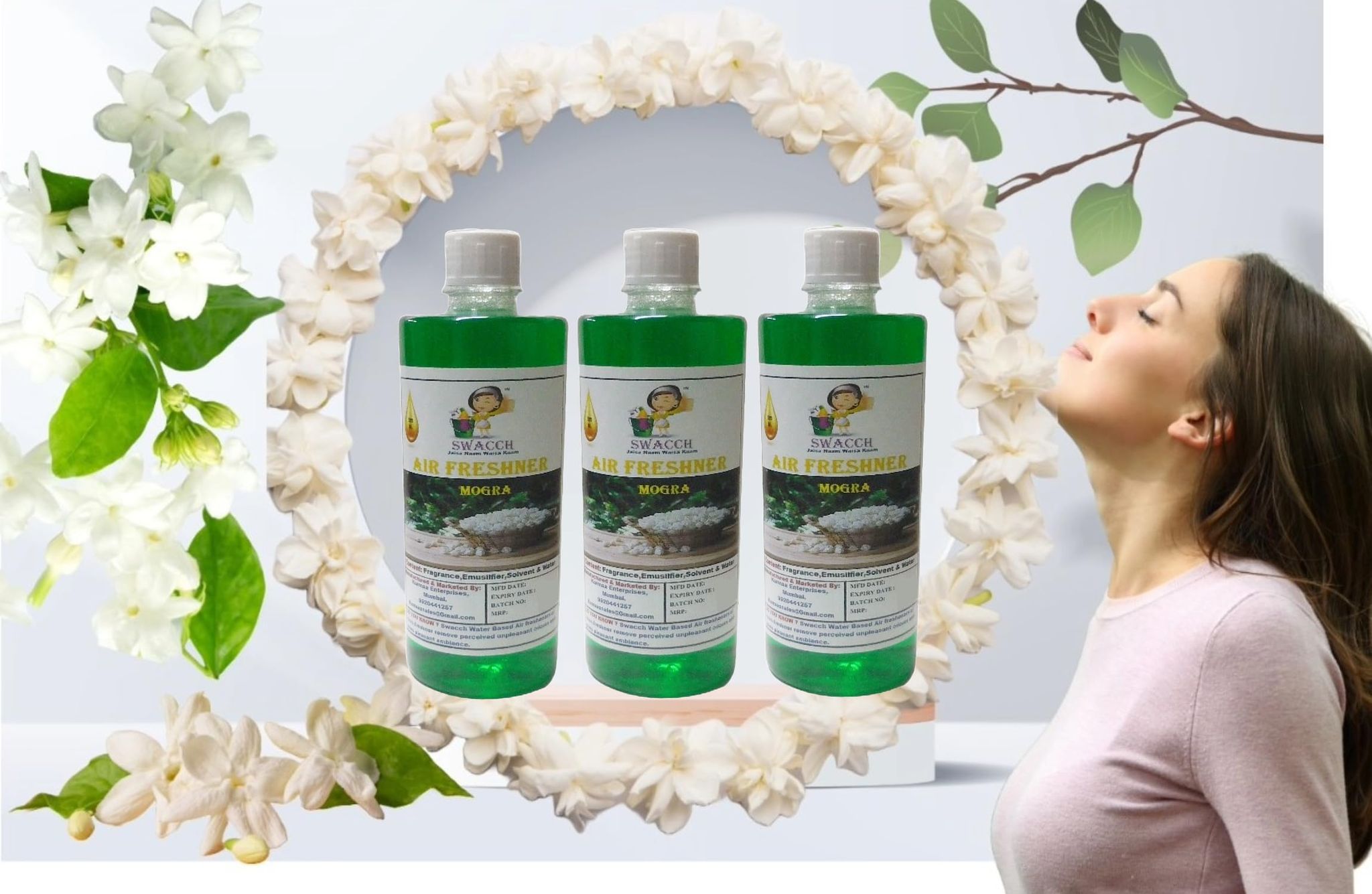 Swacch Air Freshner (500ml) (Pack of 3) Mogra