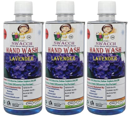 Swacch Hand Wash (500ml) (Pack of 3) Lavender