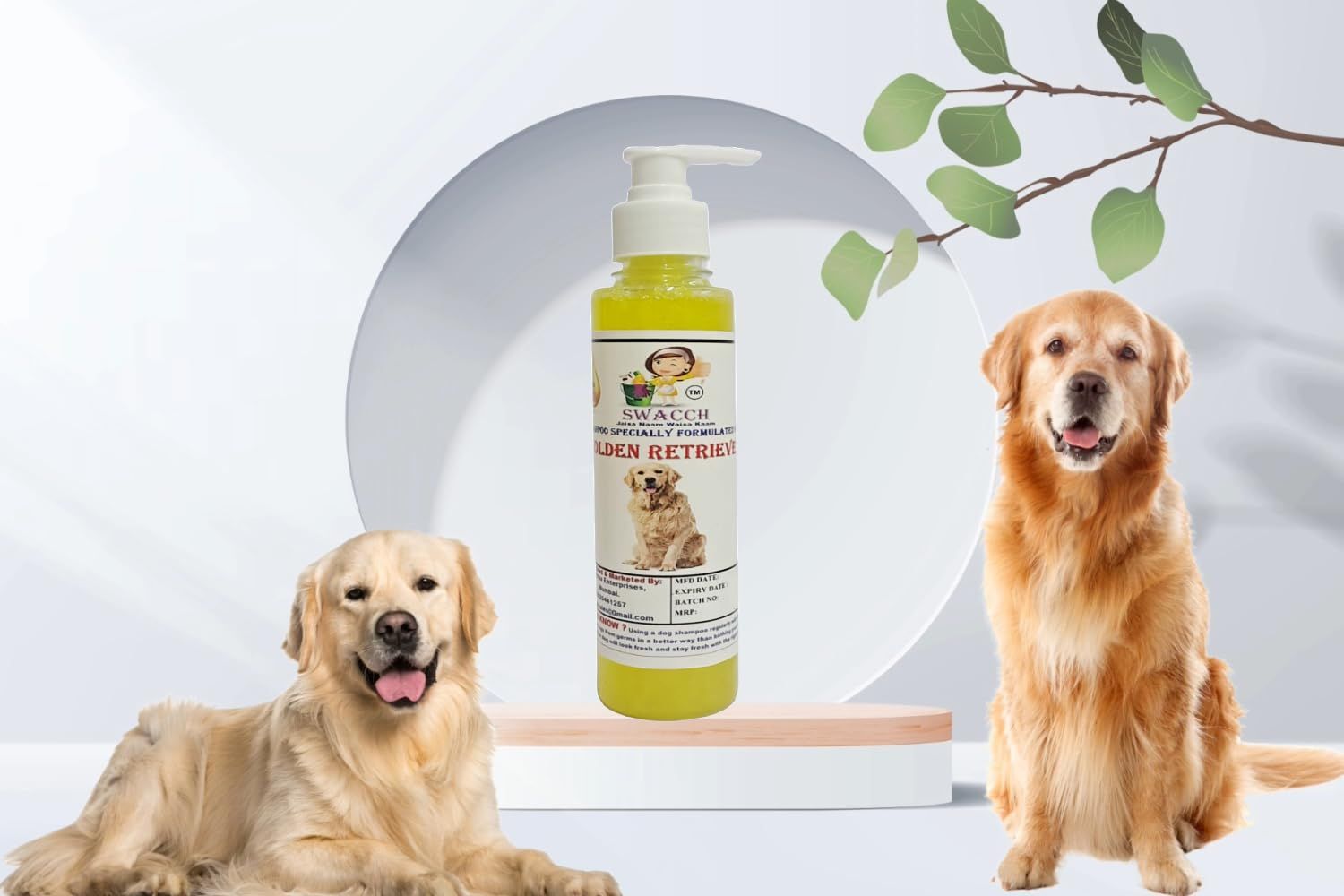 SWACCH Premium Shampoo for Golden Retriever (200ML) Lemon