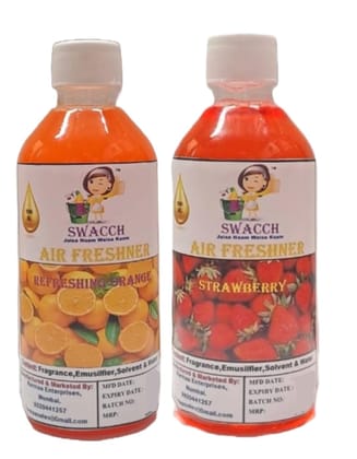 Swacch Air Freshner (200ml) (Combo Pack of 2) Orange & Strawberry