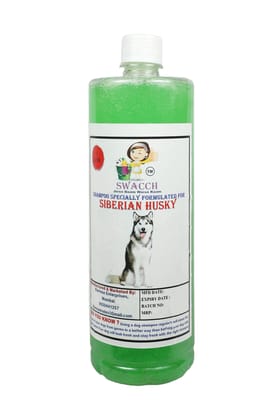 Swacch Shampoo Specially Formulated for Siberian Husky (1 Litre) Neem Alovera