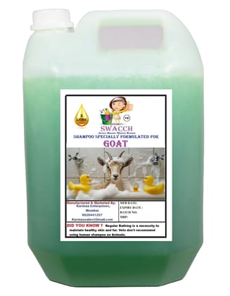 Swacch Shampoo Specially Formulated for Goat (5 Litre) Neem Alovera