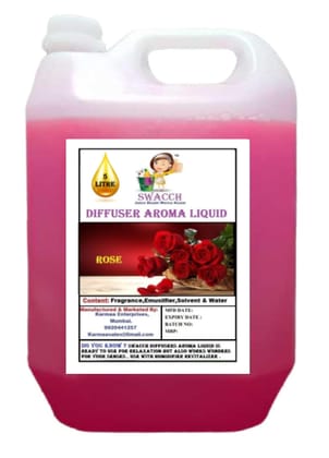 Swacch Diffuser Aroma Liquid Rose (Ready to use) 5 Litre