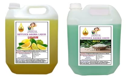 Swacch Diffuser Aroma Liquid (5 Litre) (pack of 2) Lemon & Mogra