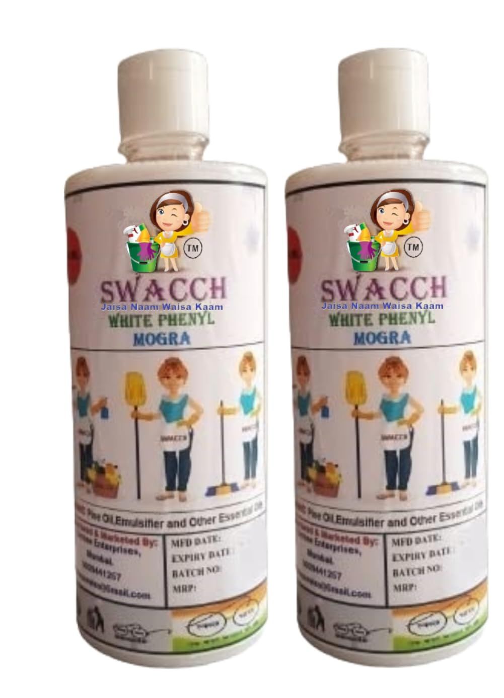 Swacch White Phenyl MOGRA 500ML (PACK OF 2)